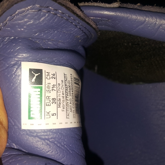 Solange Knowles Classic Blue Suede Puma 7 1/2 - Picture 3 of 3